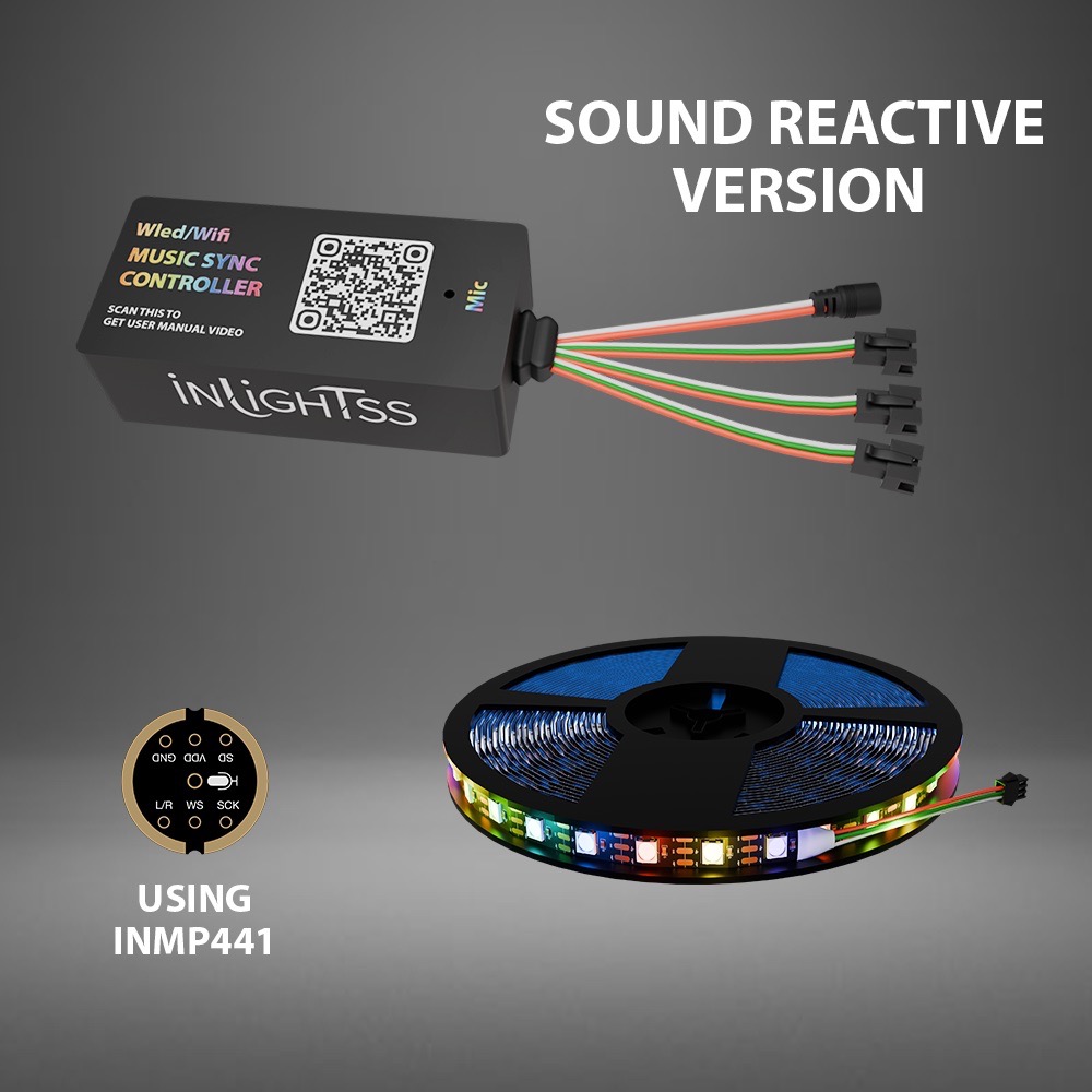 Inlightss WLED Controller with 1M strip light